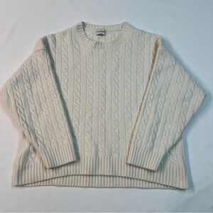 Sunday Best Ivory Cable Knit Sweater